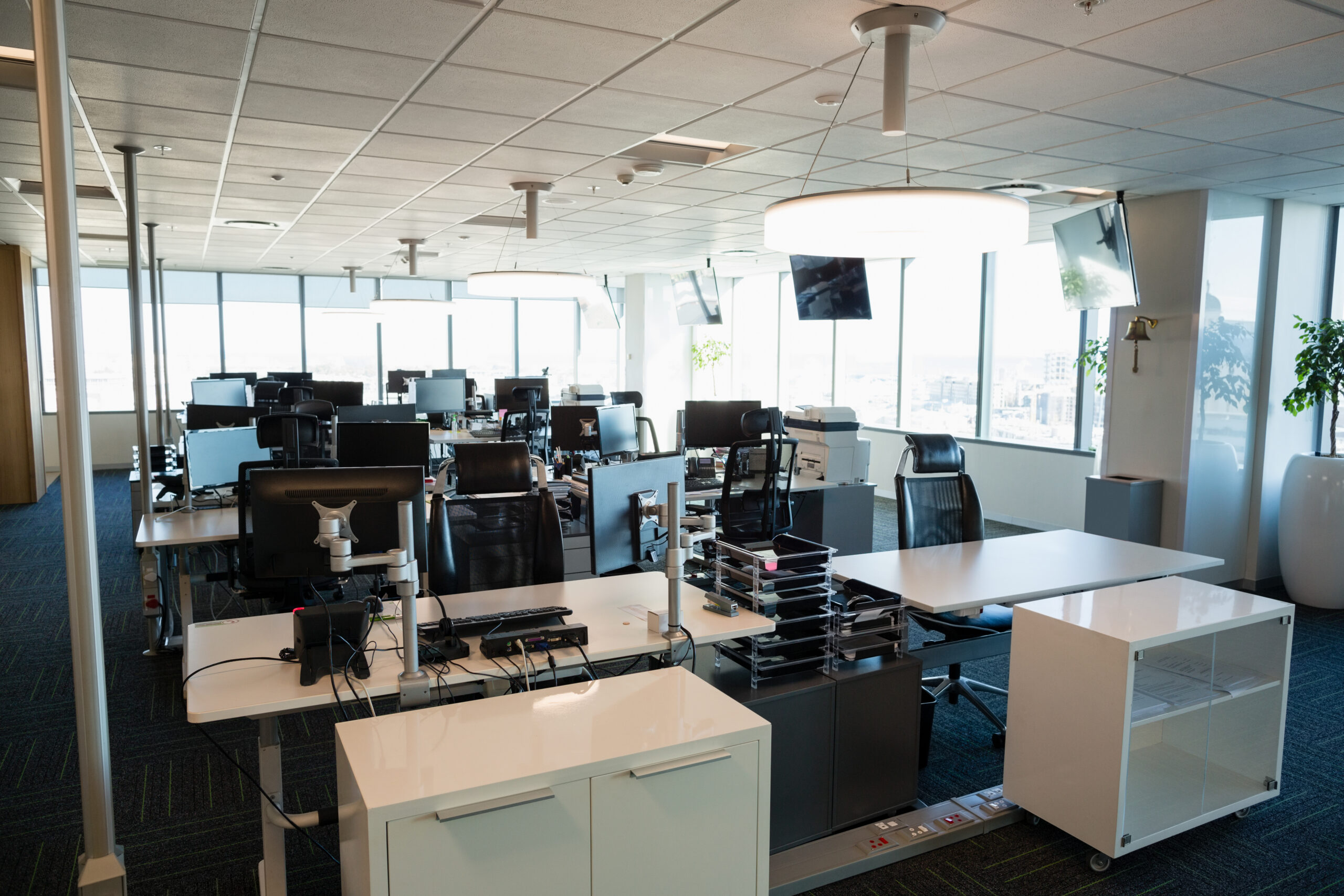 View of modern office interior